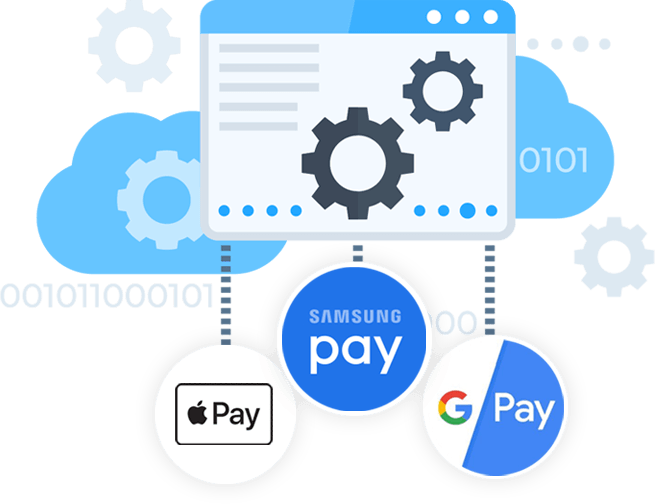 Vray offers REST API’s, Apple pay for ecommerce, google pay for eCommerce, samsung pay for eCommerce